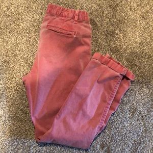Gap girlfriend chinos, red, size 2